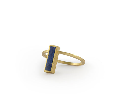 Anillo Recto azul / Straight blue ring
